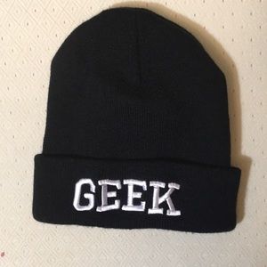 GEEK black beanie